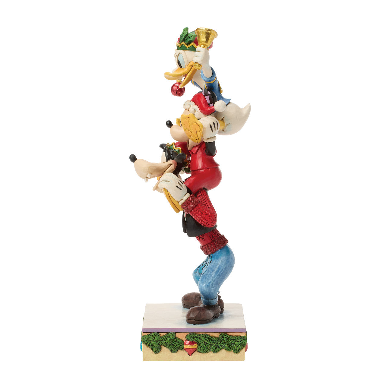 A Holiday Pile Up Mickey, Donald, and Goofy Stack