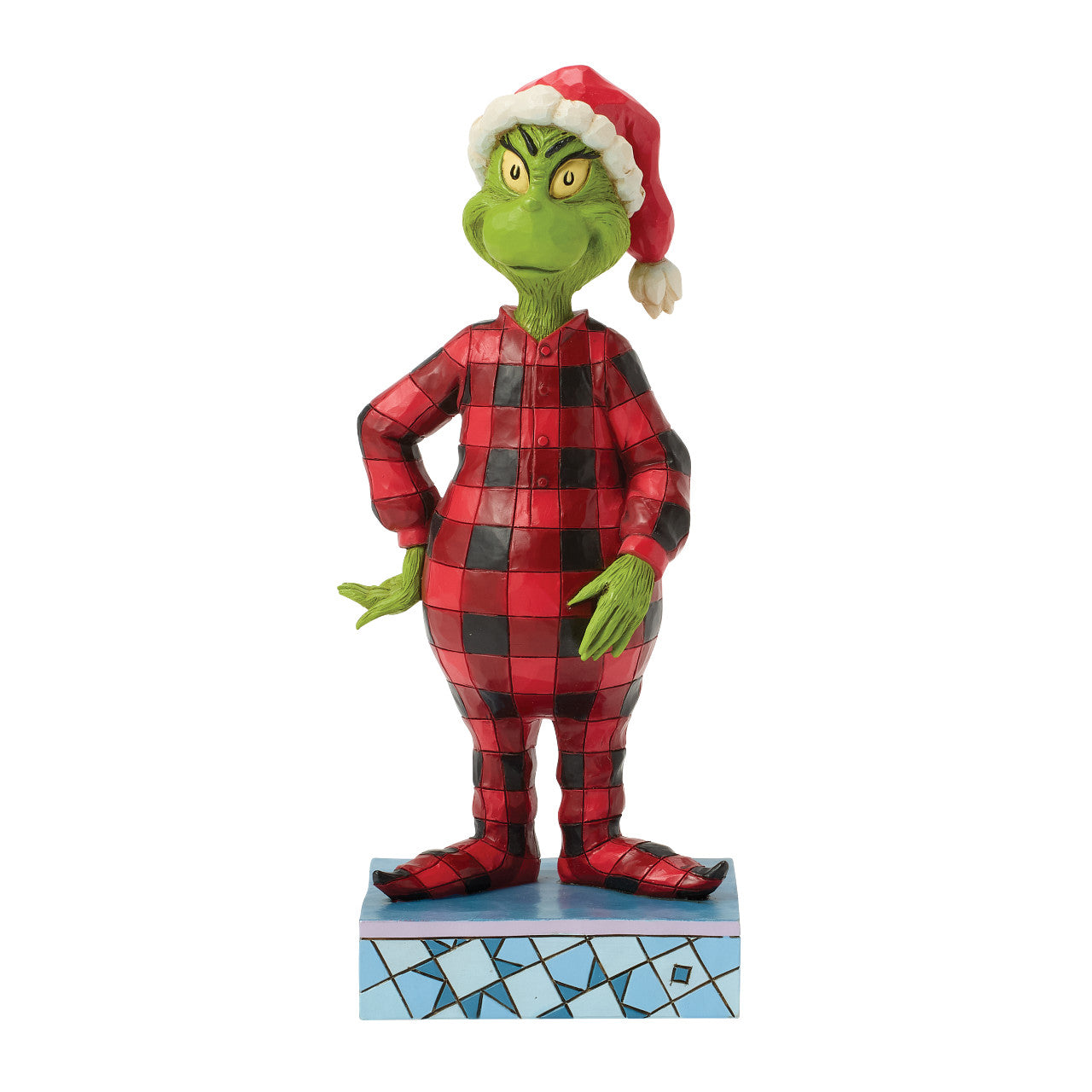 Grinch Wearing Buffalo Plaid Pajamas