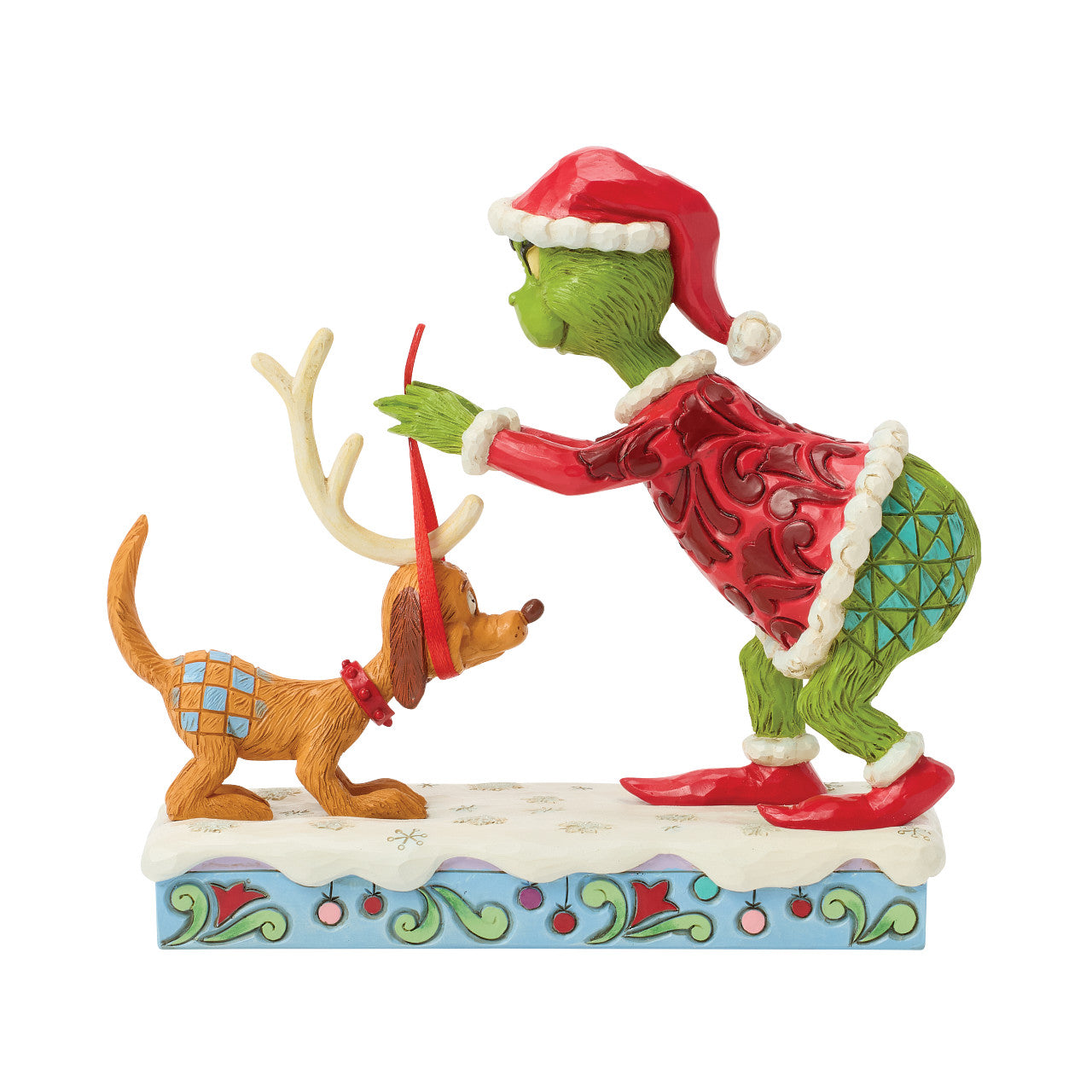 Grinch Tying Antlers on Max