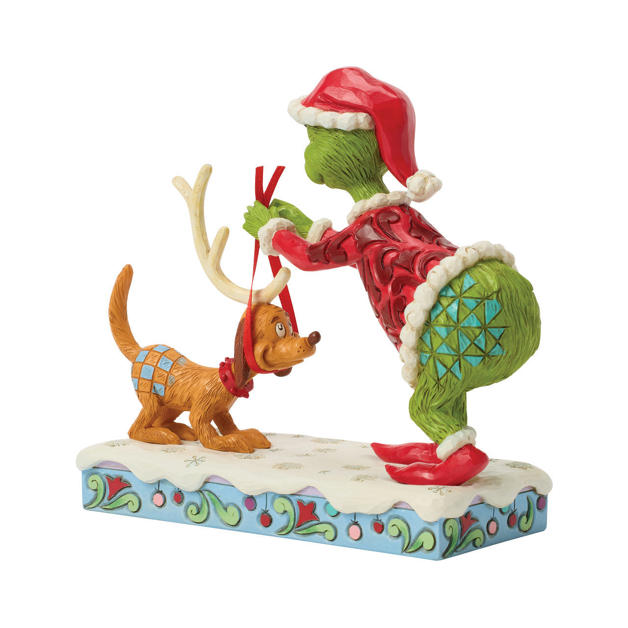 Grinch Tying Antlers on Max
