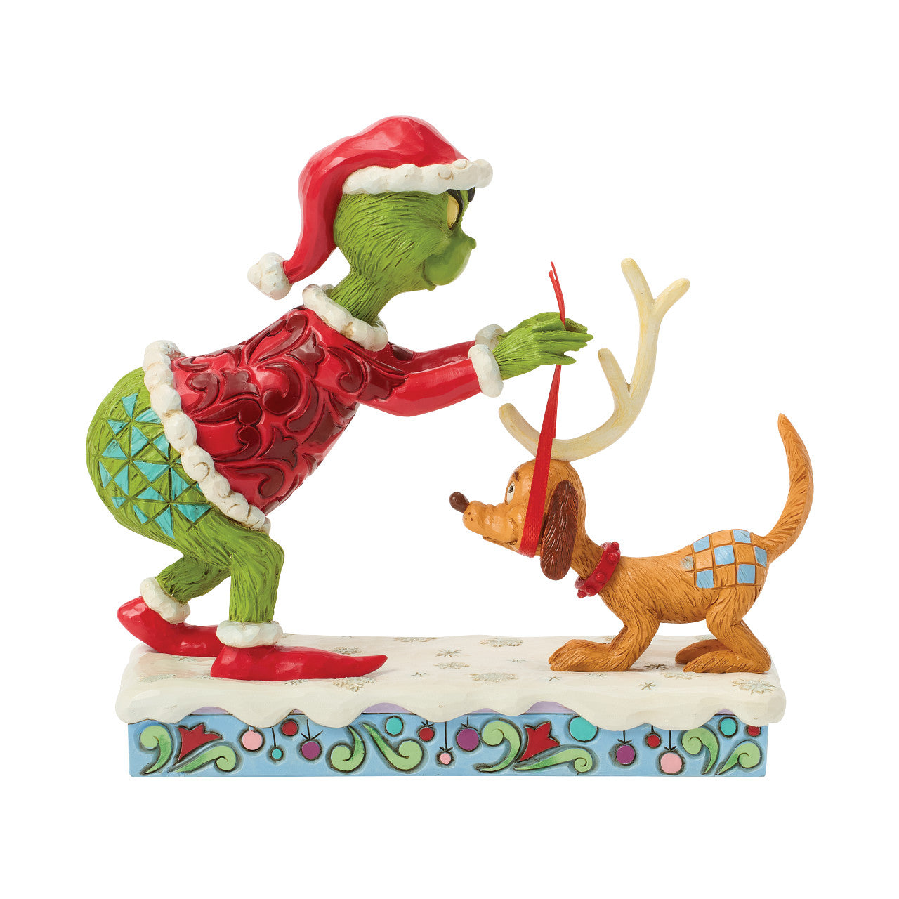 Grinch Tying Antlers on Max