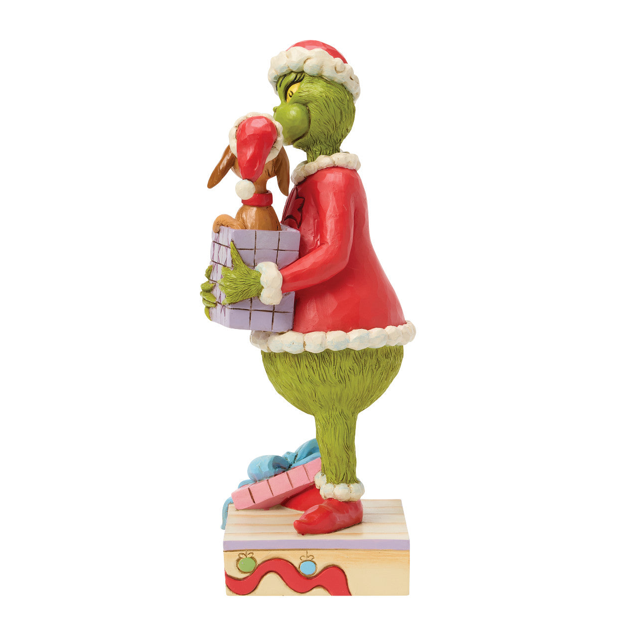 Grinch Holding Gift with Max Inside