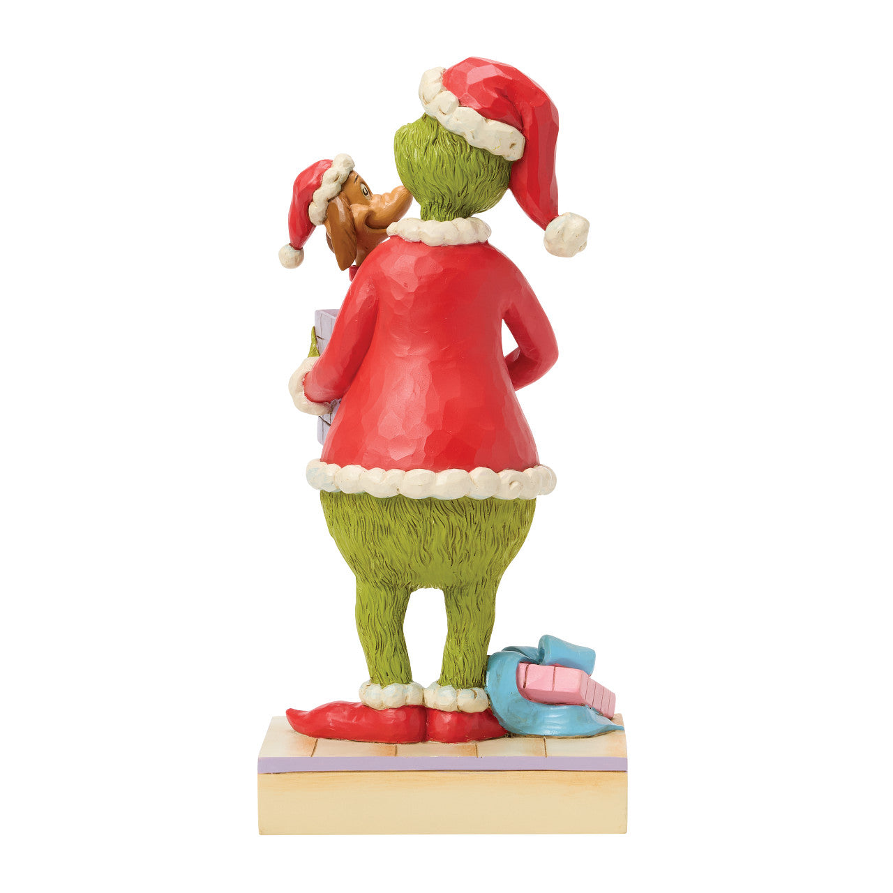 Grinch Holding Gift with Max Inside