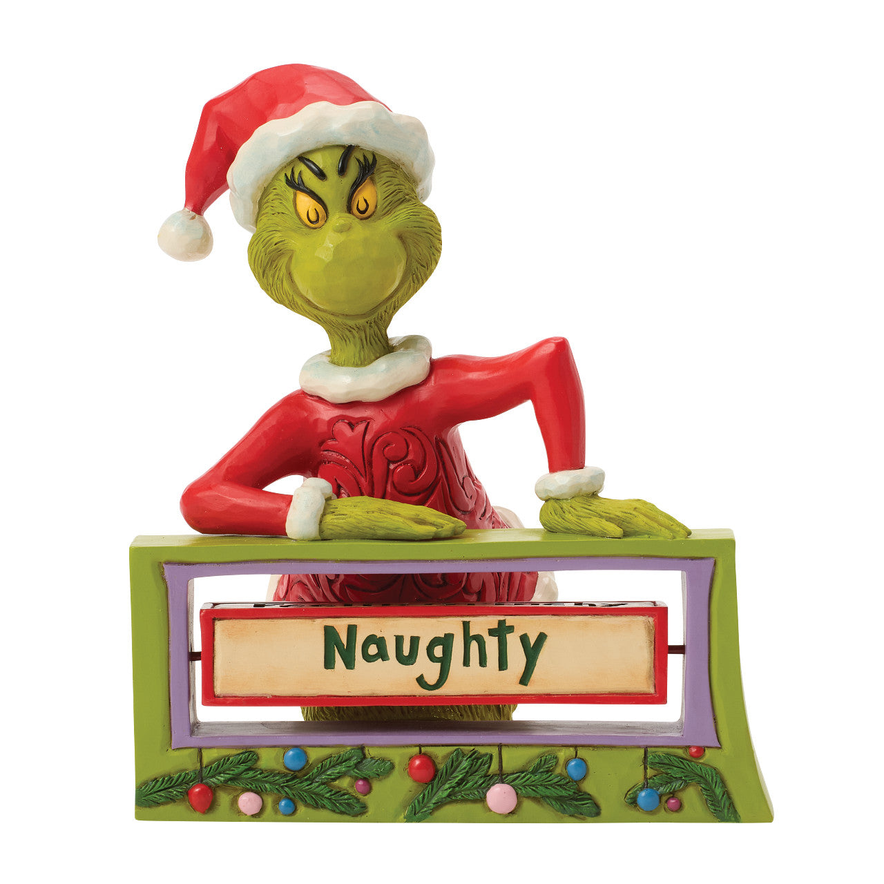 Grinch with Rotating Message Sign