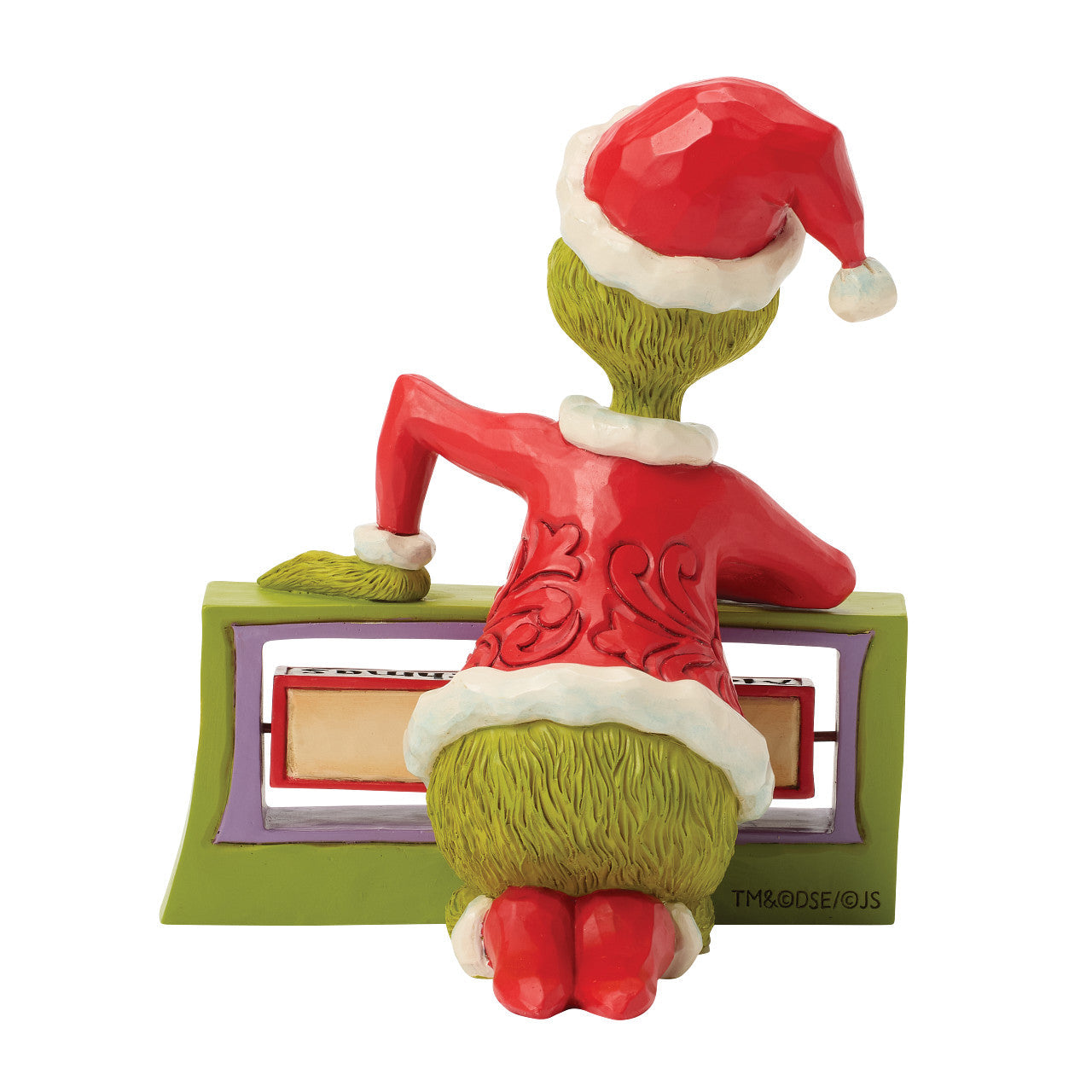 Grinch with Rotating Message Sign