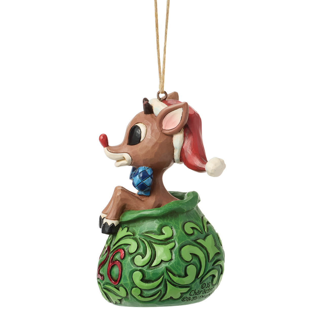 Dated 2026 Rudolph in Toy Bag Ornament