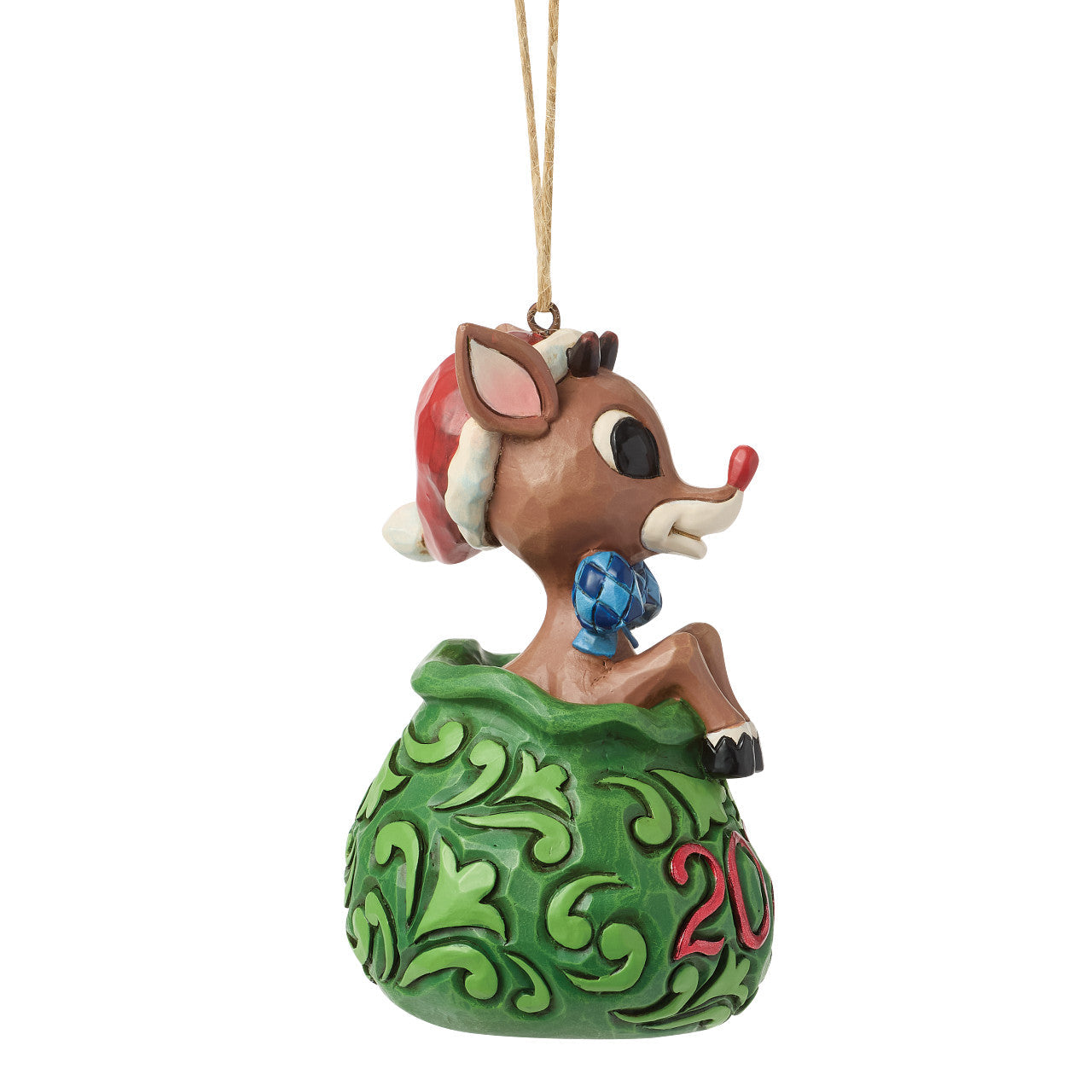 Dated 2026 Rudolph in Toy Bag Ornament