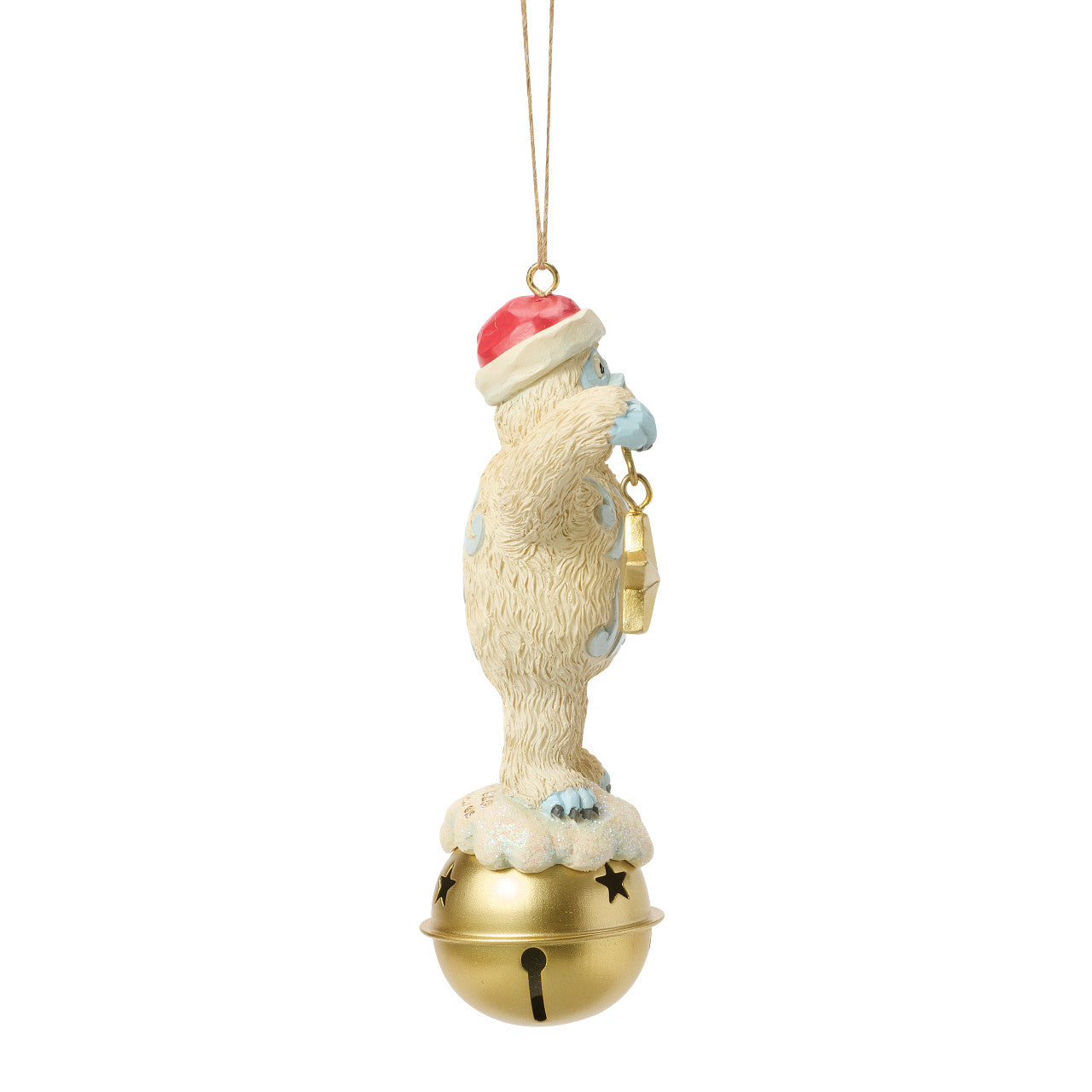 Bumble Holding Dangling Star on Bell Ornament