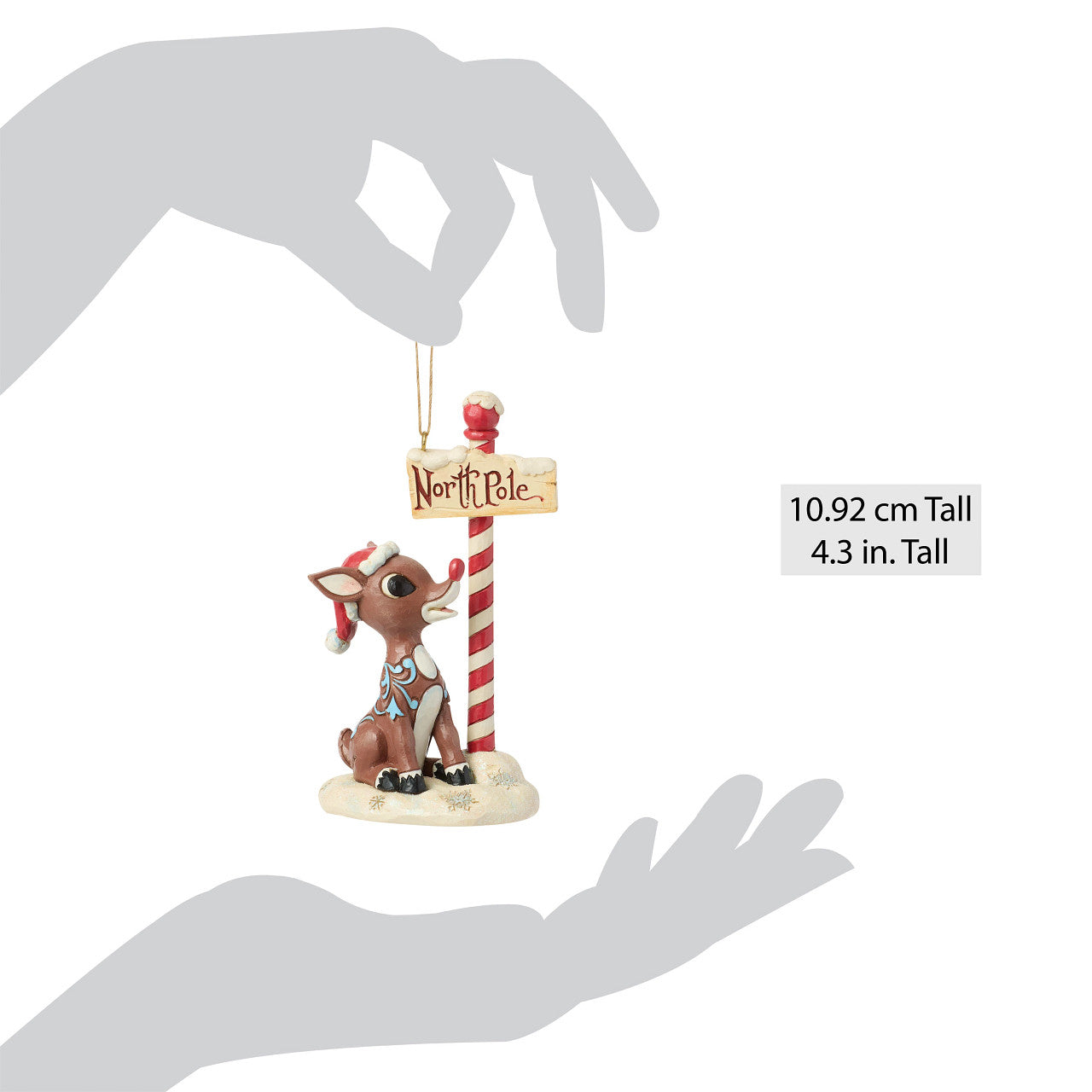 Rudolph by North Pole Sign Ornament