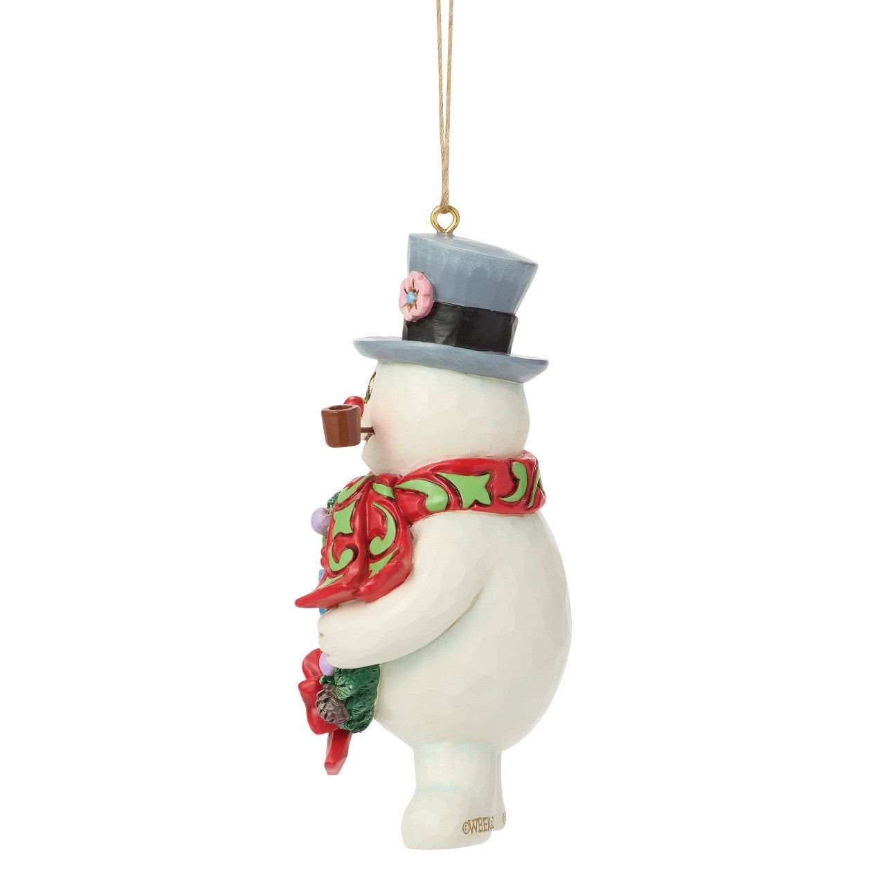Frosty the Snowman with Dated Wreath Ornament