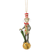 Dr Seuss Cat in Hat on Jingle Bell Ornament