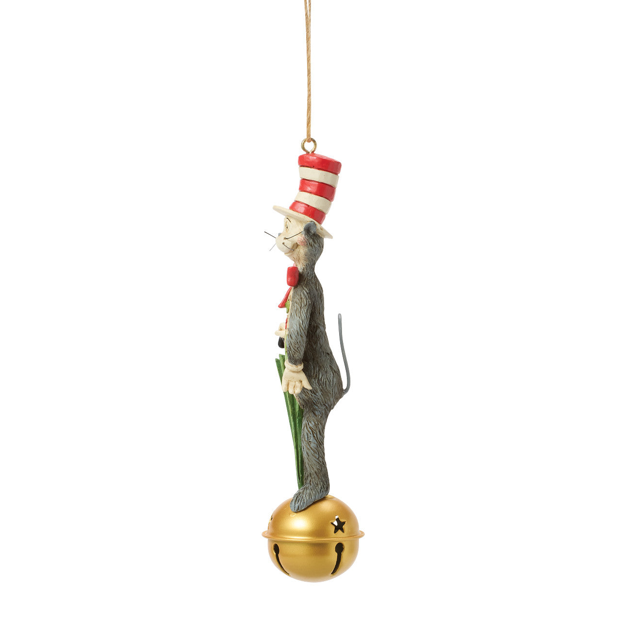 Dr Seuss Cat in Hat on Jingle Bell Ornament