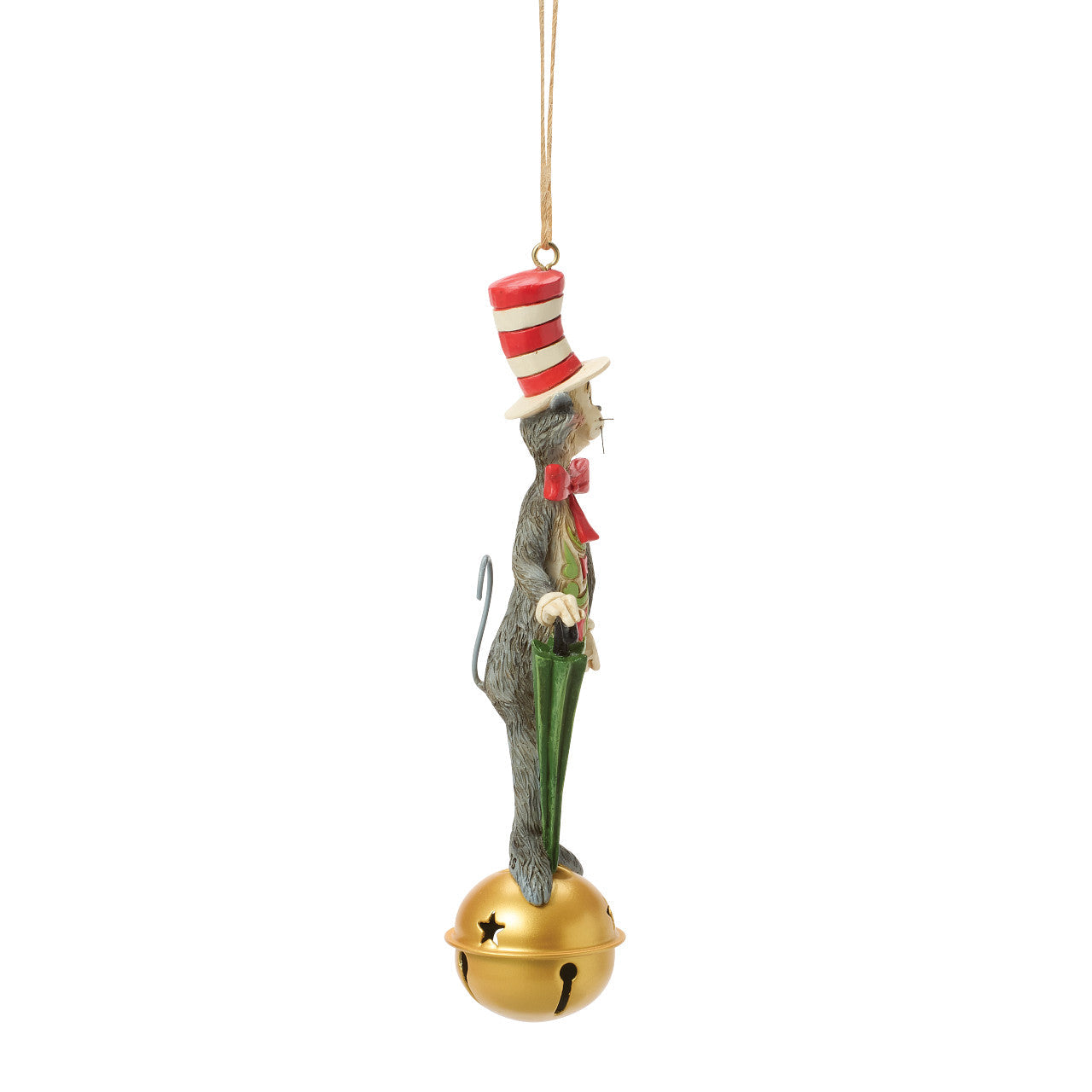 Dr Seuss Cat in Hat on Jingle Bell Ornament