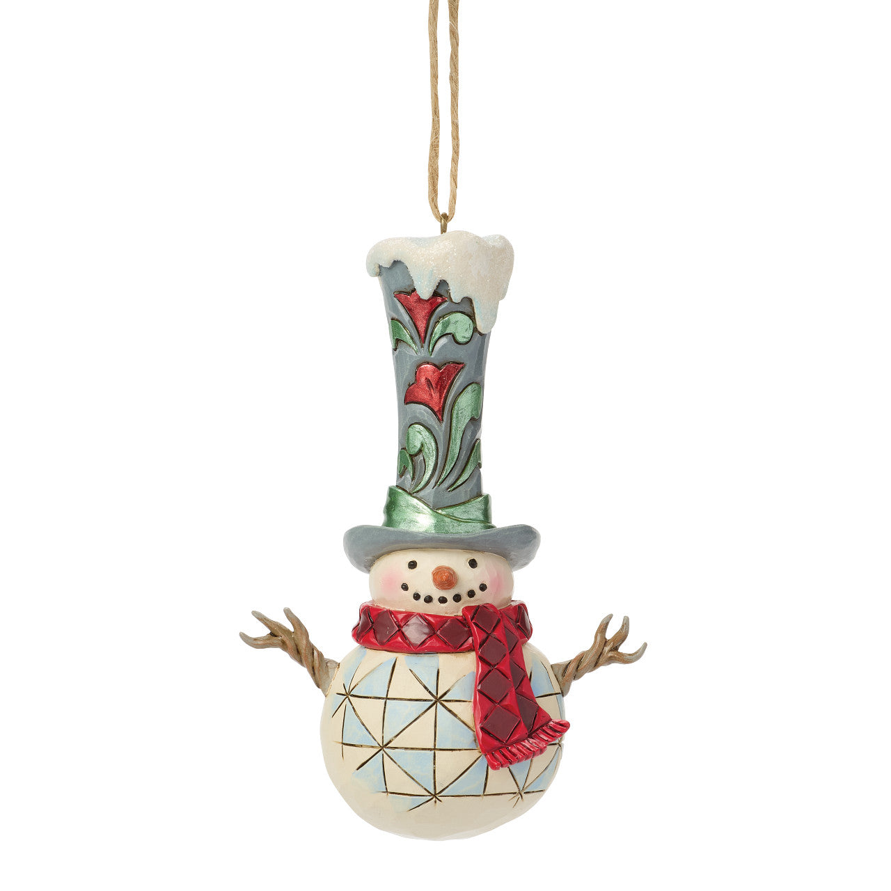 Snowman with Tall Top Hat