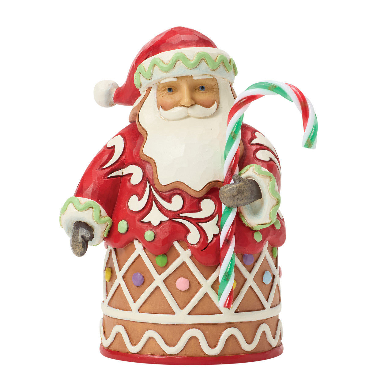 Candy Cane Delight Gingerbread Santa Candy Pint Sized