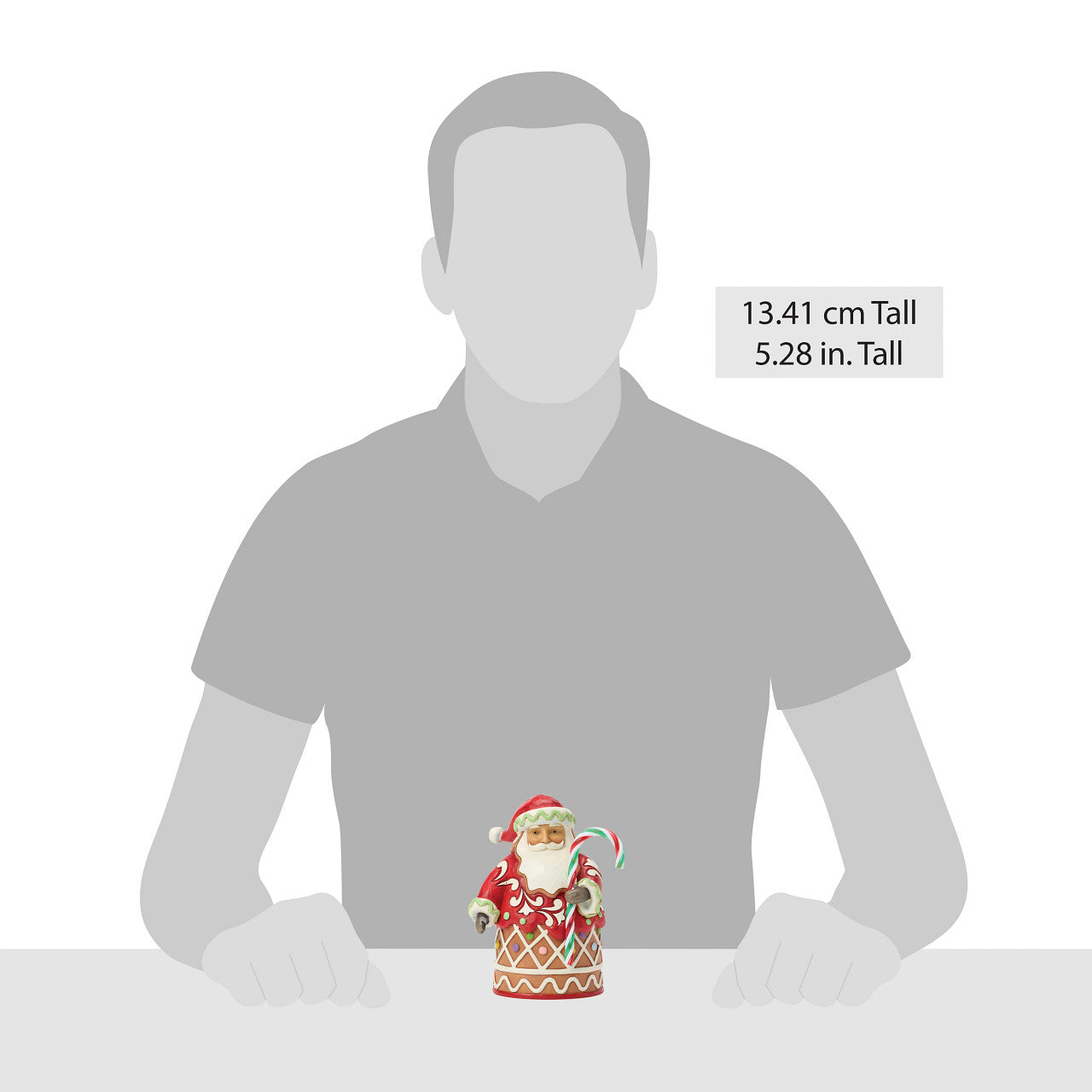 Candy Cane Delight Gingerbread Santa Candy Pint Sized
