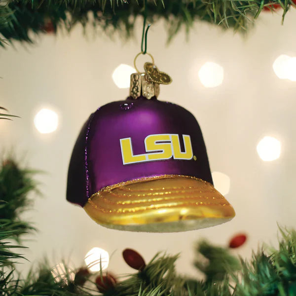 LSU Baseball Cap Ornament