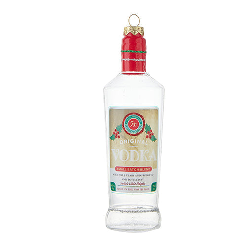 Vodka Bottle Ornament 6"