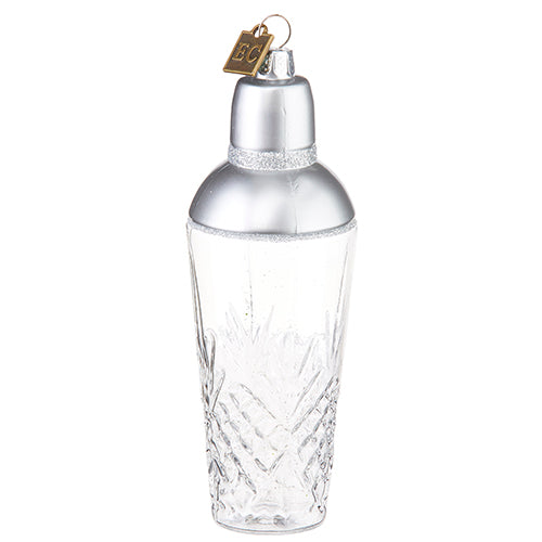 Cocktail Shaker Ornament 5.5"