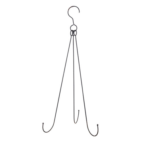 Horizontal Black Wreath Hanger 29.5"