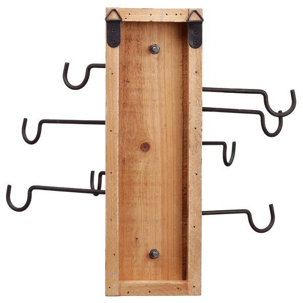 Ten Hook Adjustable Wall Hook 4 x 12"