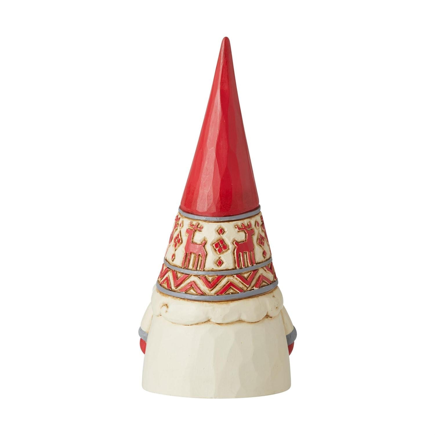 Nordic Noel Red Reindeer Hat Gnome 5.12"