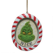 Naughty or Nice Grinch Rotating Ornament