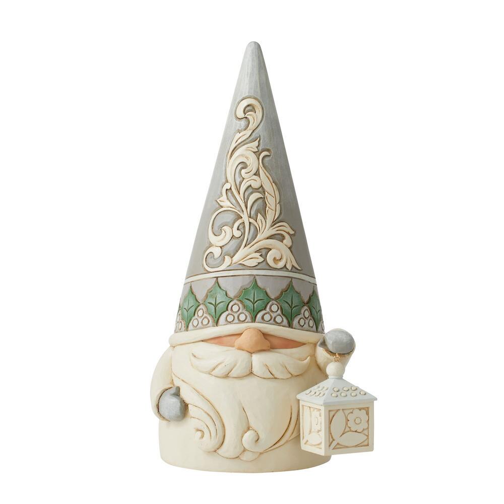 Bearing Light Woodland Gnome with Lantern 12"