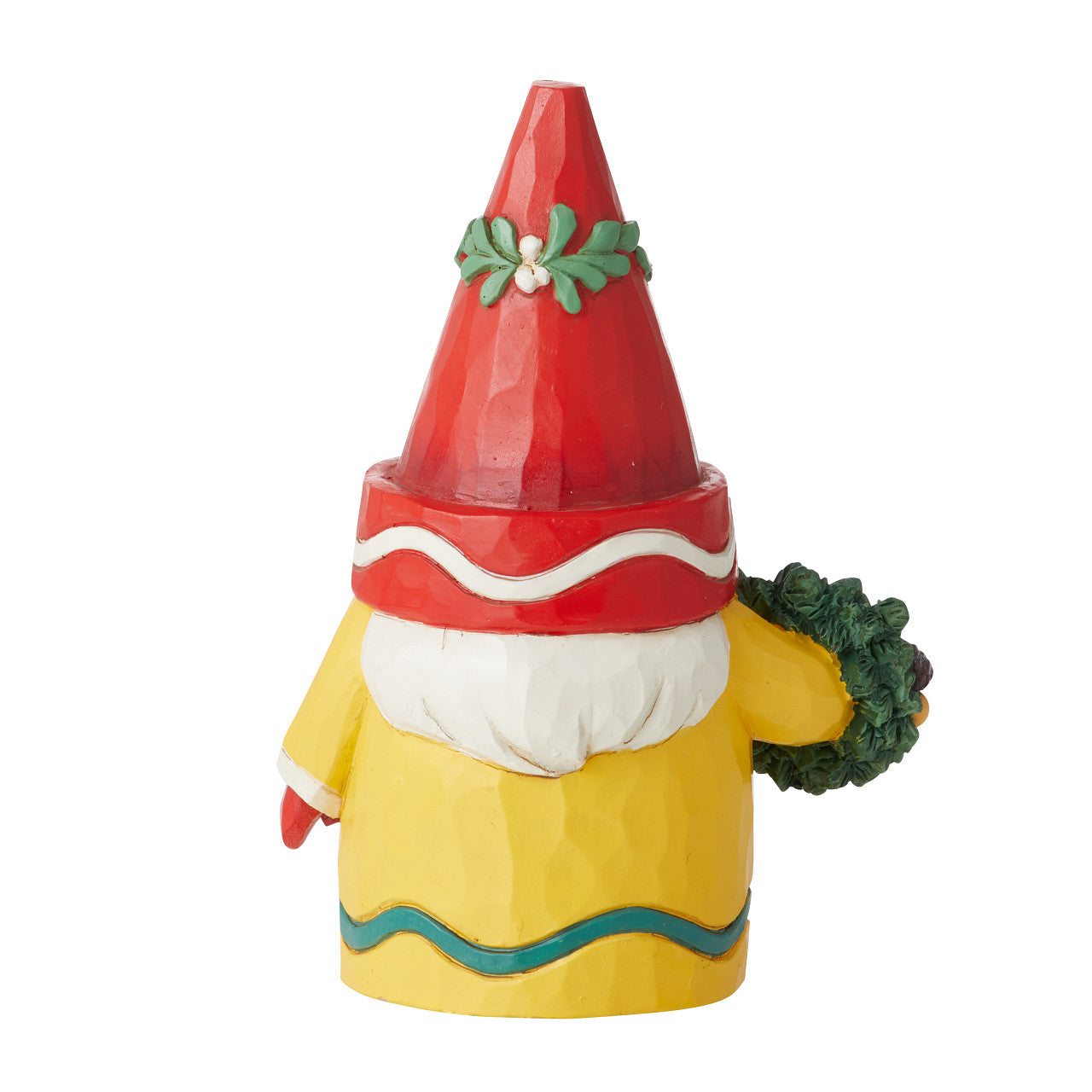 Timmed in Color Crayoia Crayon Gnome Holding Wreath