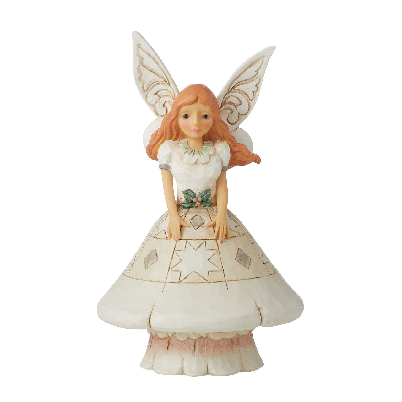 White Woodland Fairy with Mushroom Skirt