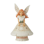 White Woodland Fairy with Mushroom Skirt