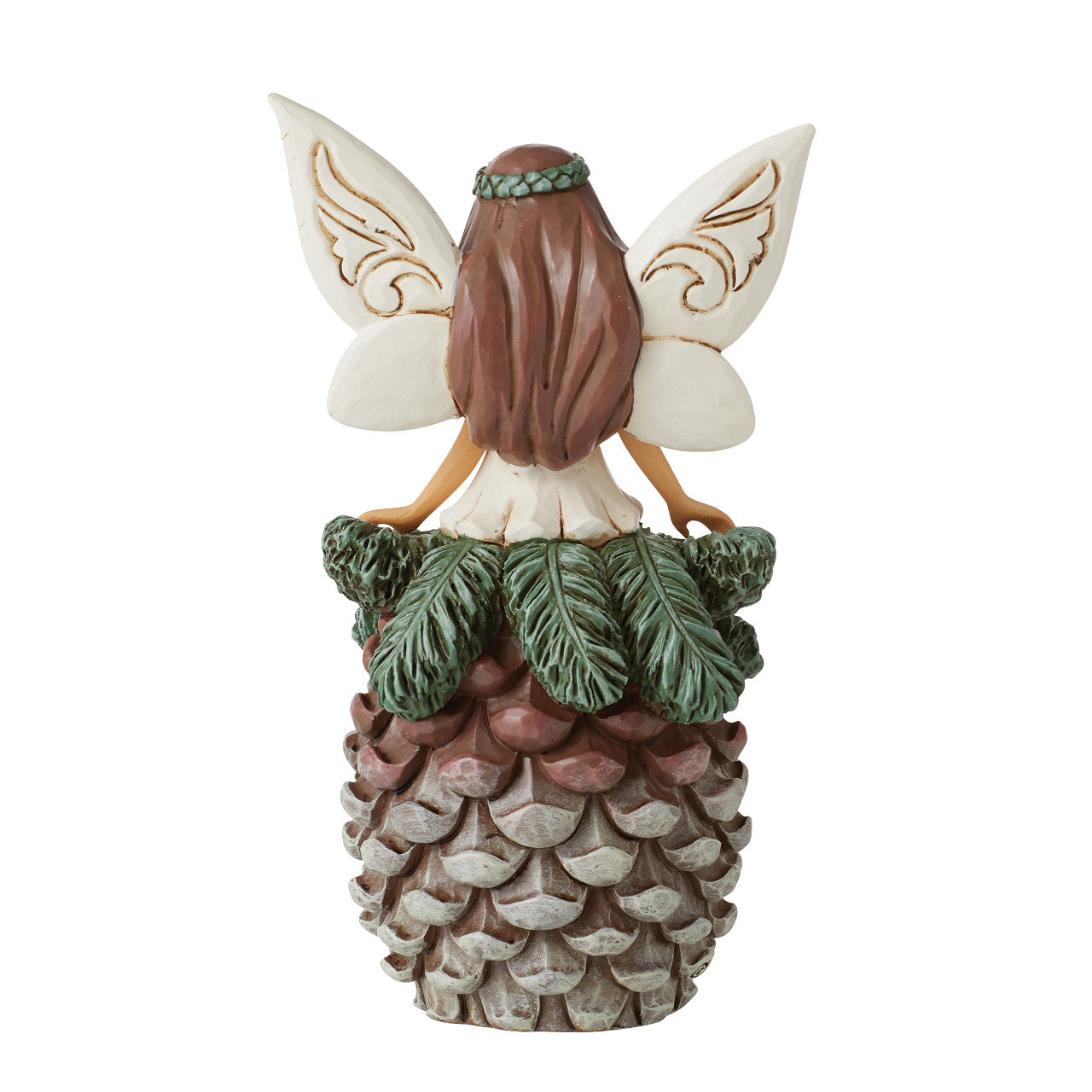 White Woodland Fairy with Pinecone Skirt