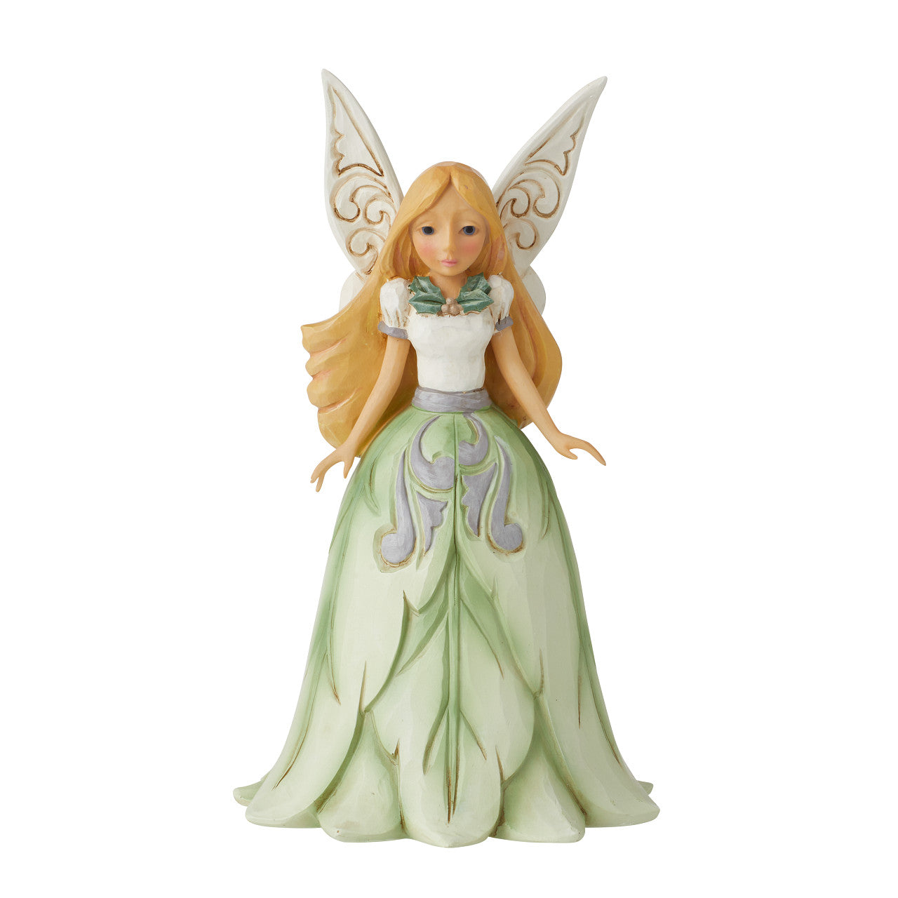 White Woodland Fairy with Leaf Skirt