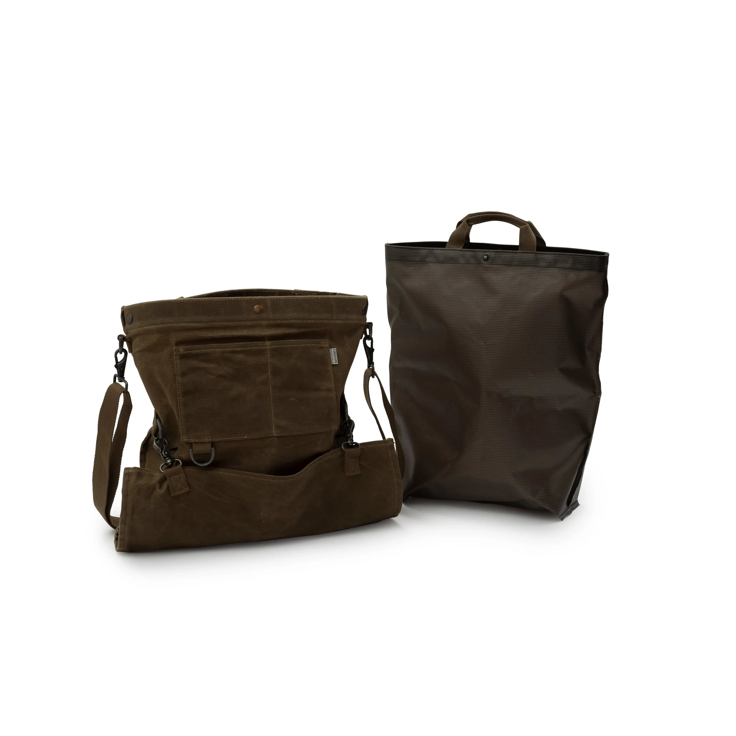 Harvesting & Gathering Bag Waxed Canvas Dark Khaki