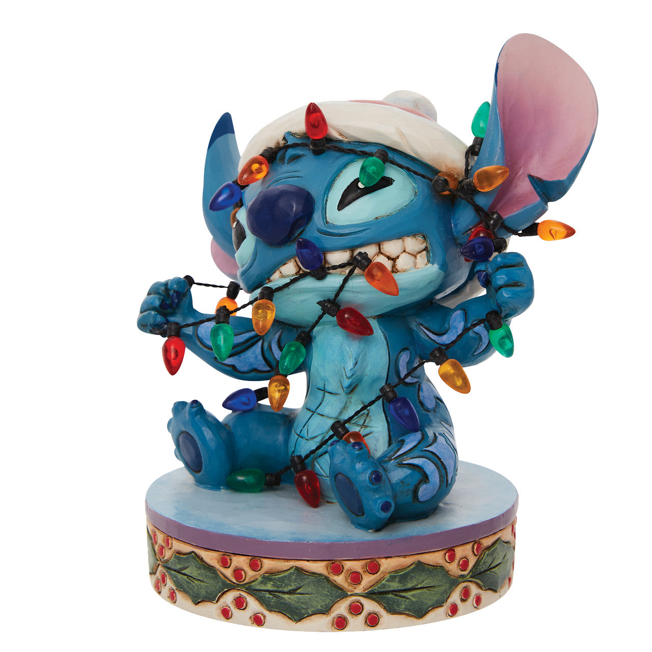 Stitch Wrapped In Christmas Lights