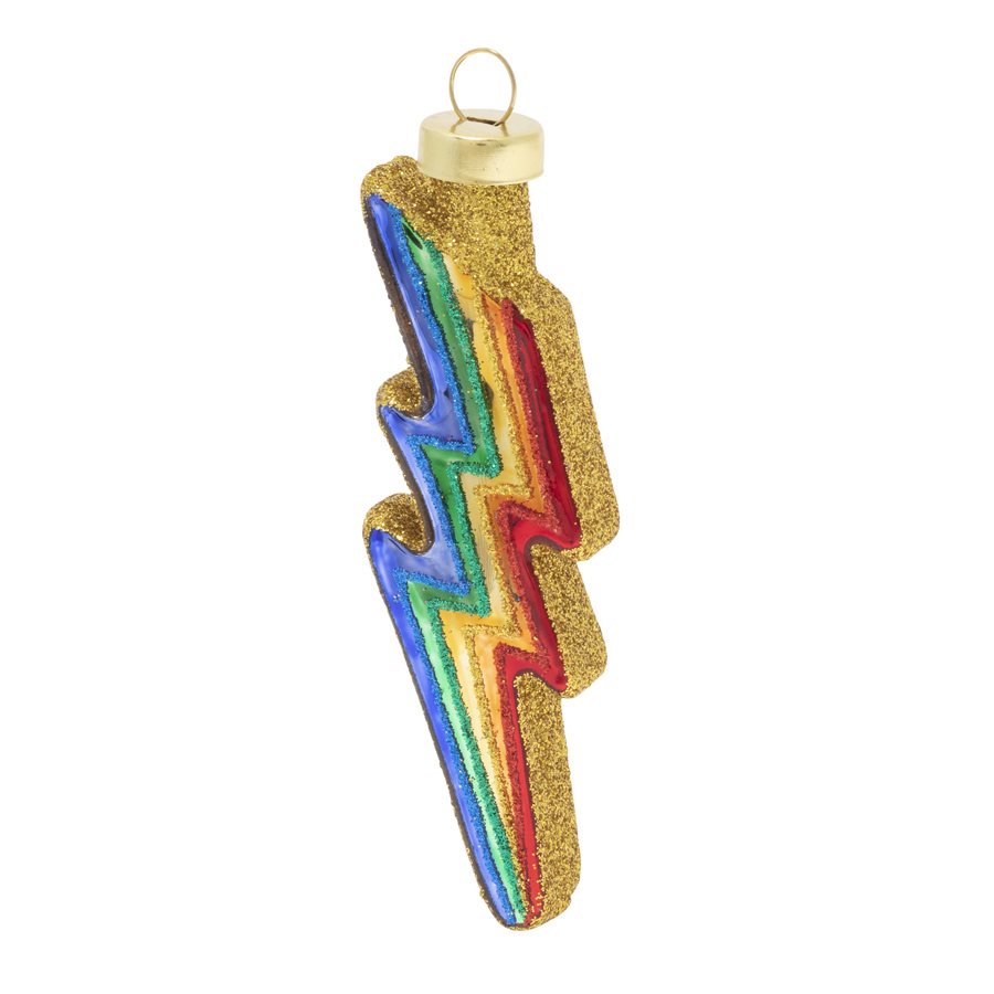Rainbow Thunderbolt Ornament