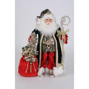 Lit Sparkling Emerald Santa