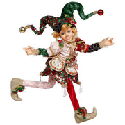 North Pole Jester Elf Girl Medium 16.5"