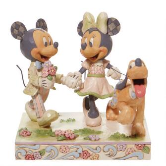 Springtime Stroll White Woodland Mickey & Minnie