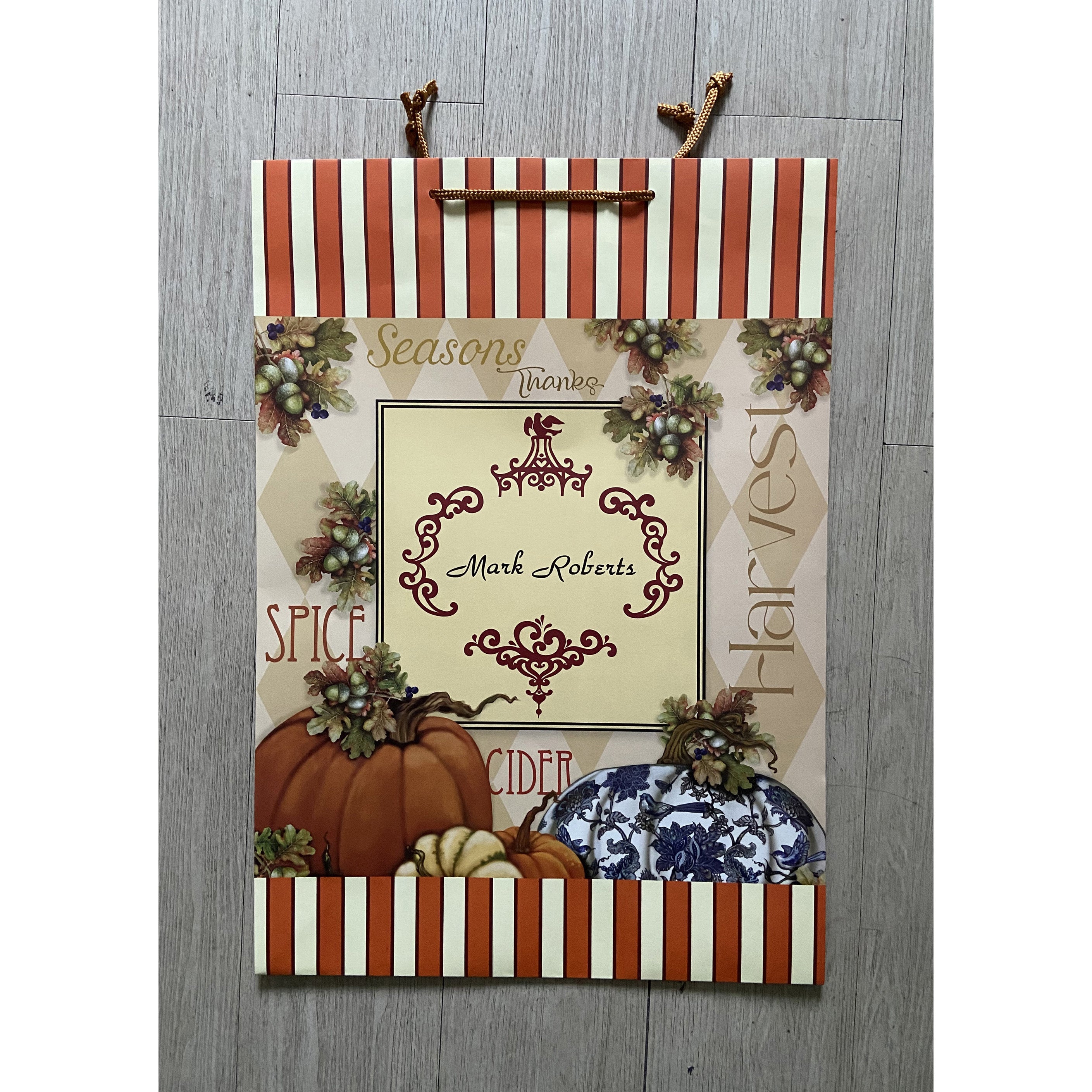 Mark Roberts Fall Gift Bag Medium 16.5 x 23.5"
