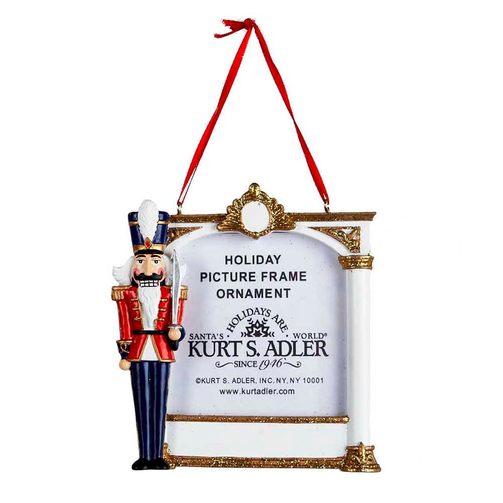 Nutcracker Soldier Frame Ornament 4.25"