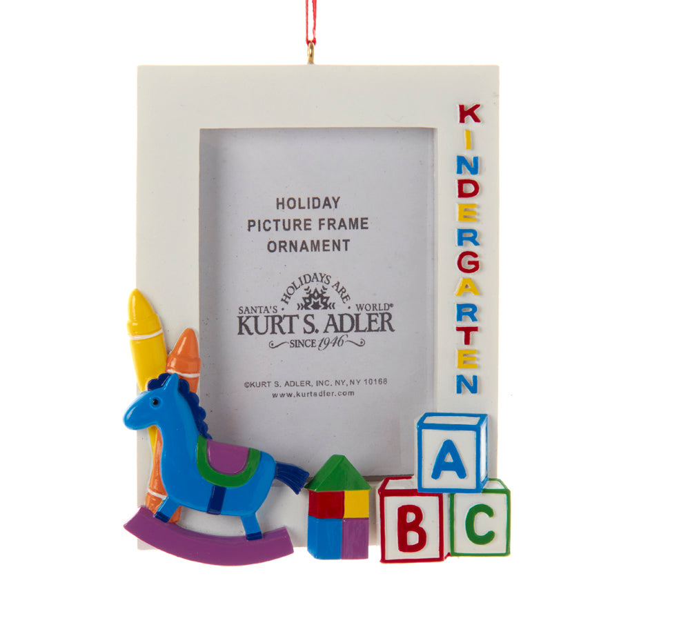 Kindergarten Picture Frame Ornament 4"