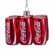 Glass Coca-Cola Can 6-Pack Orn