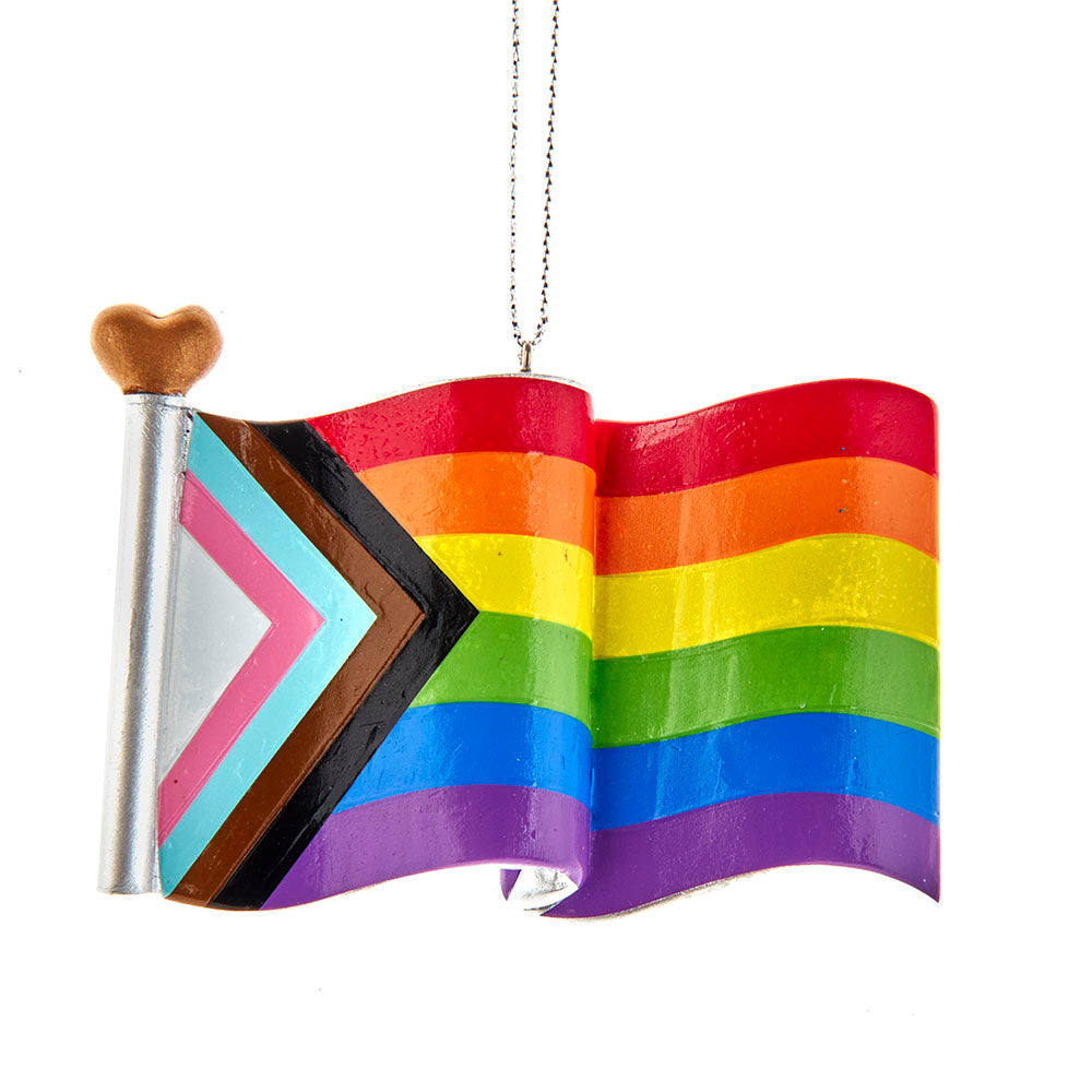 Pride Progress Flag Ornament 2.36"