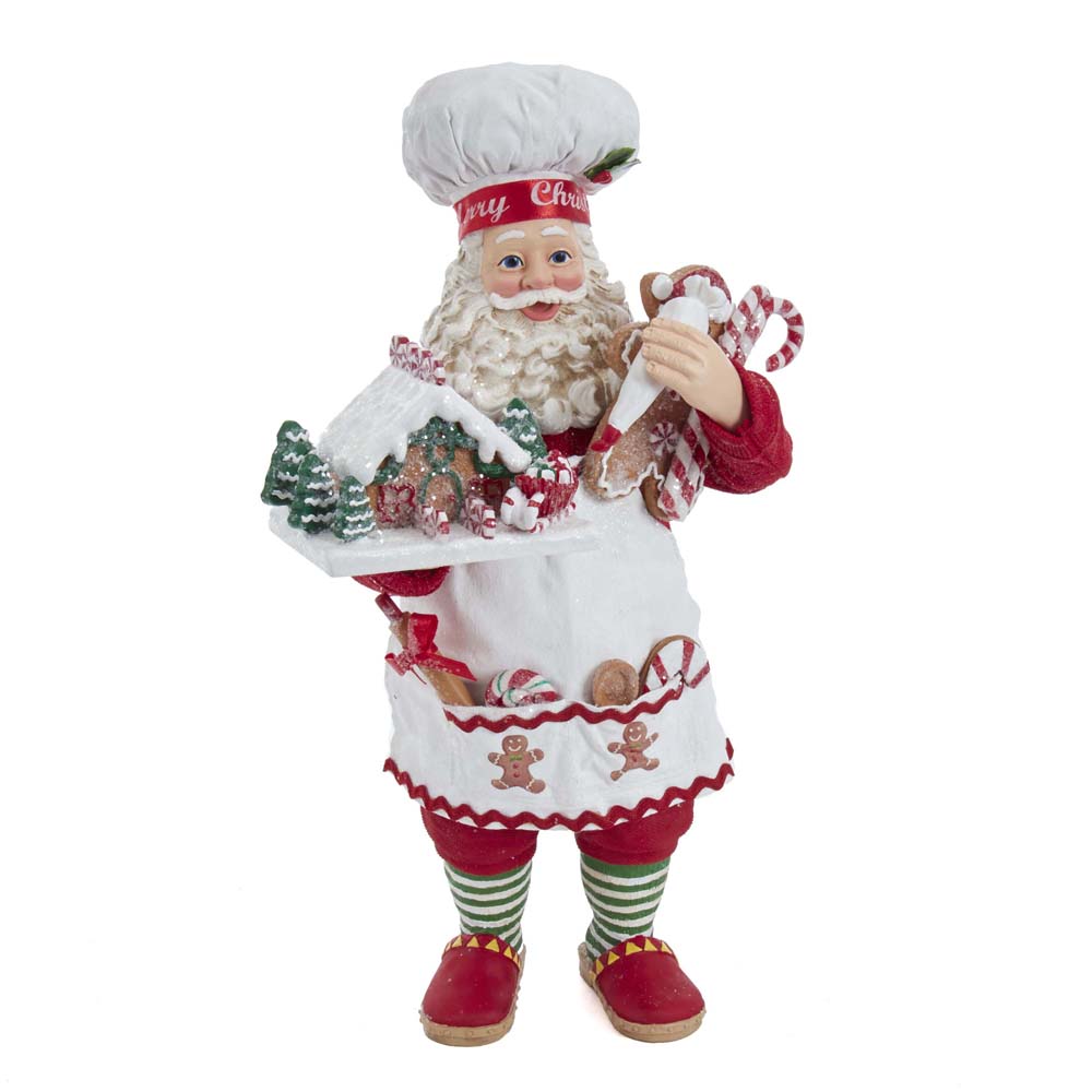 Gingerbread Chef Santa 10.5"