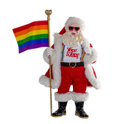 Rainbow Santa 10"