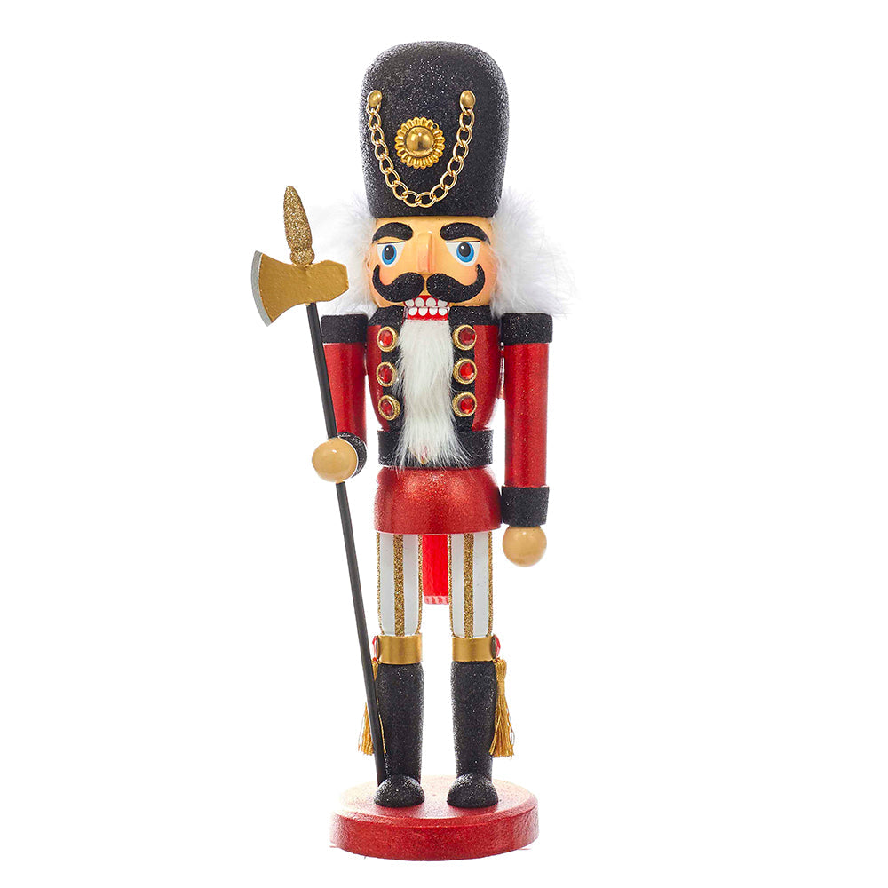 Hollywood Red & Black Soldier Nutcracker 15"