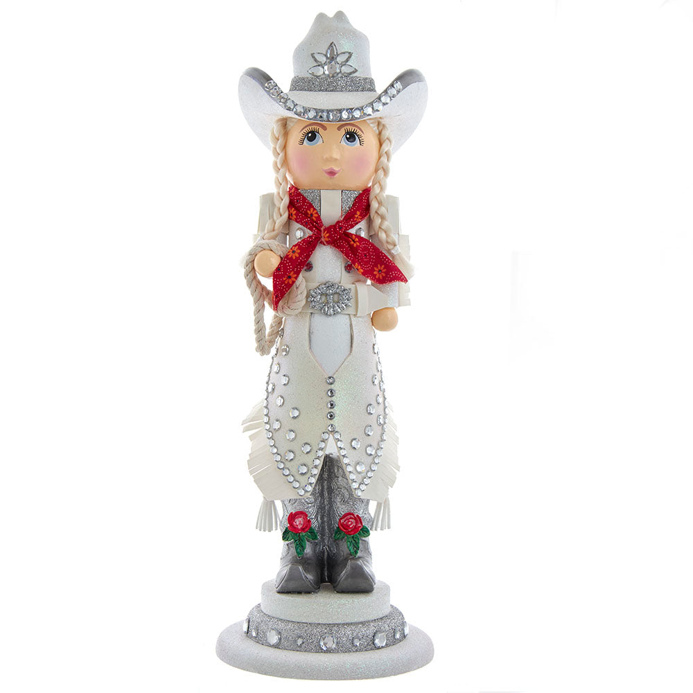 Hollywood Rhinestone Cowgirl Nutcracker 18"