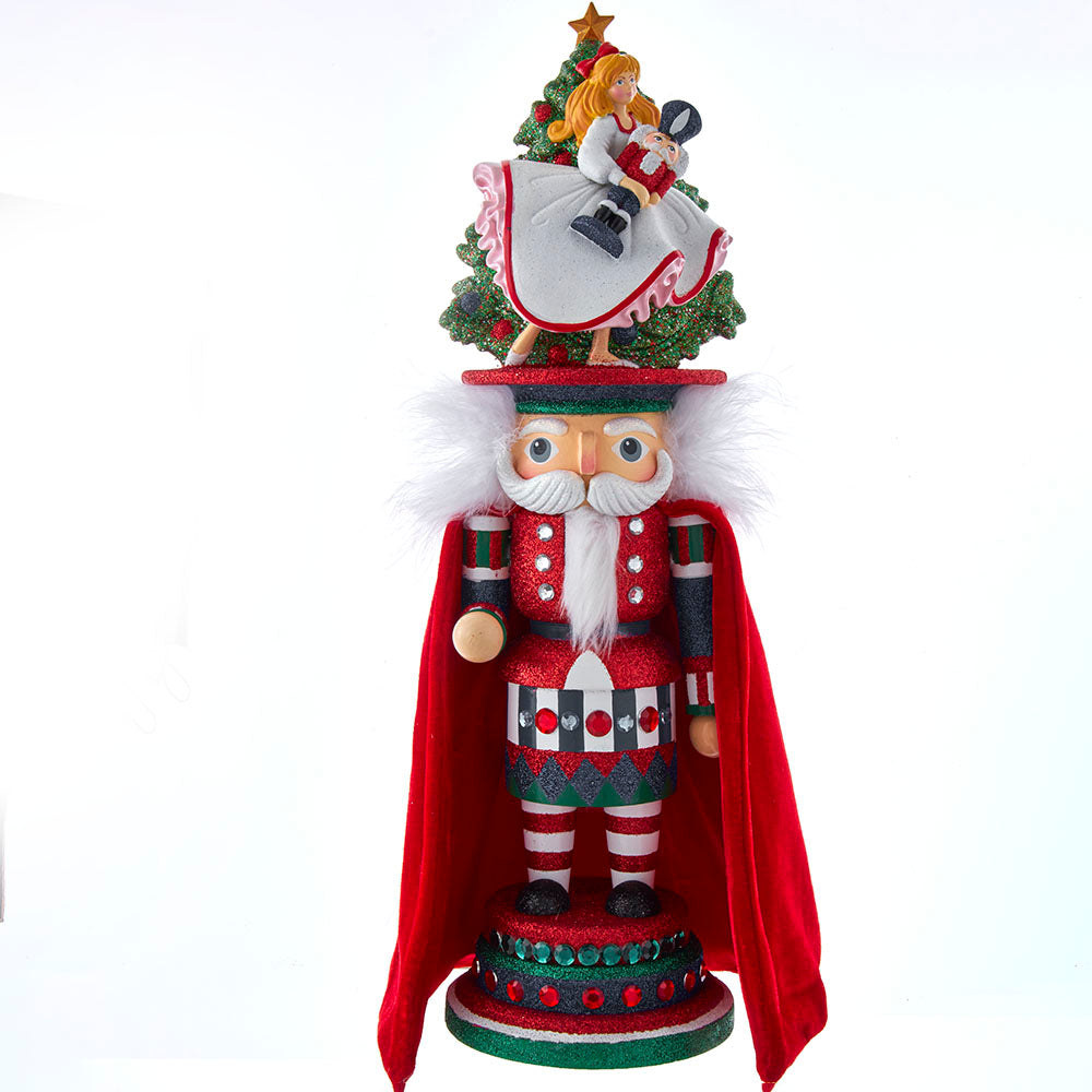 Hollywood Clara Holding Nutcracker Hat Nutcracker 18"