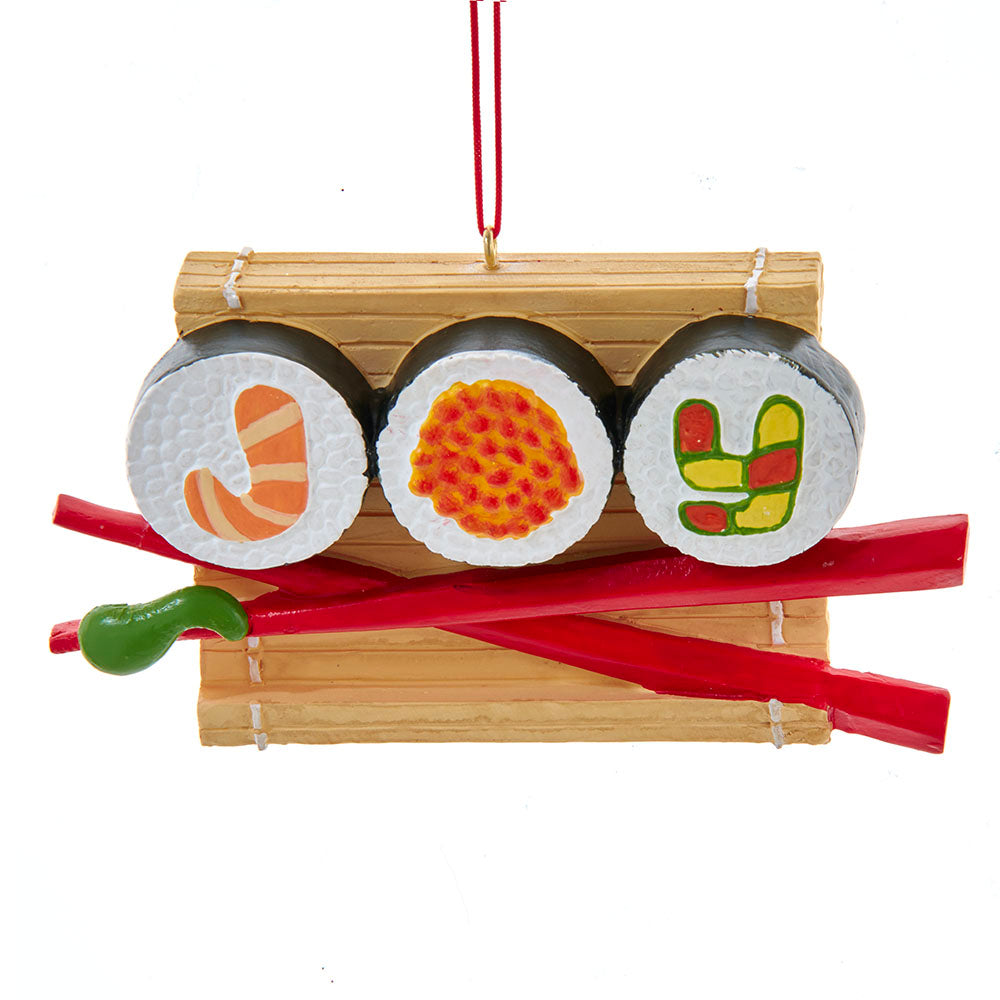 Joy Sushi Hanging Resin Ornament 2.375"